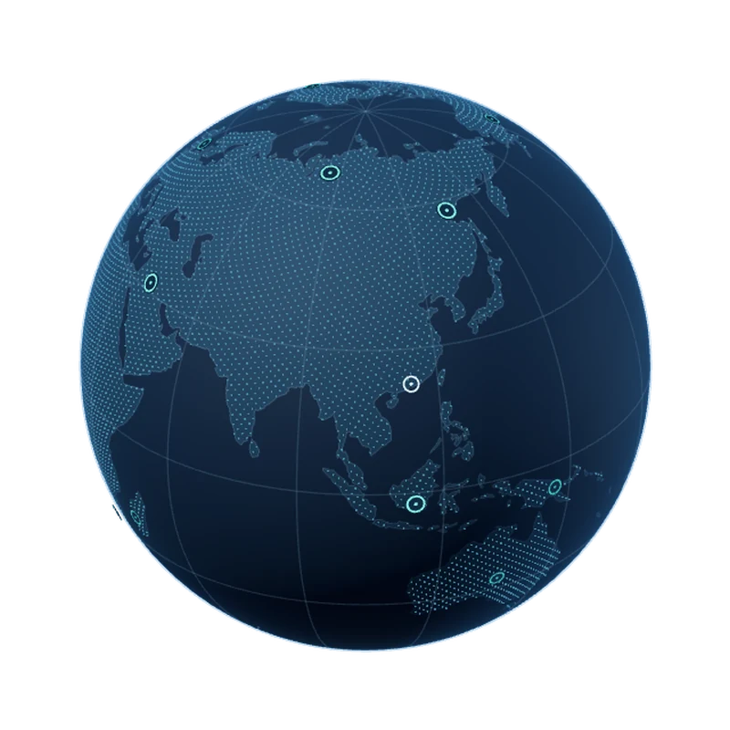 Customer regions: Asia. Locations shown approximately